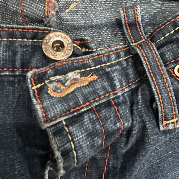 Y2k Von Dutch Levi Low Rider Low Rise Flare Jeans Womens 27 Blue Rocker Vintage - Picture 12 of 15